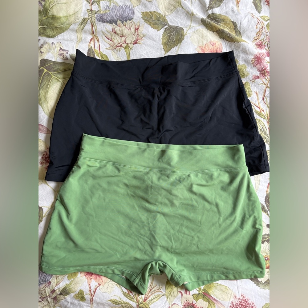 🍋‍🟩 🖤 2 x Lime Ricki Swim shorts bundle